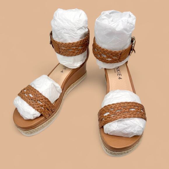 Frankie4 Australia FiFi Tan Espadrille Wedge Sandal Sole Hero™ Footbed Sz 7 $200 - Picture 15 of 15